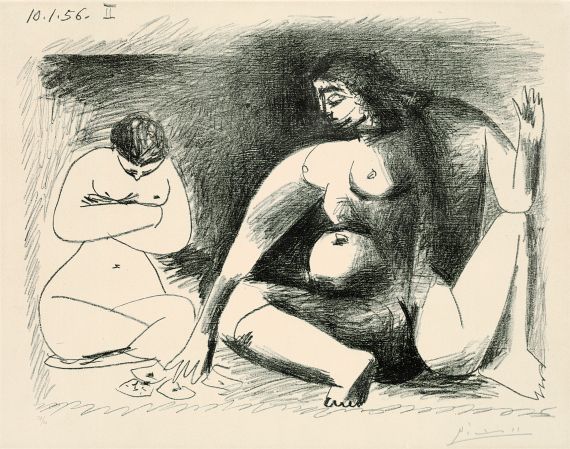 Pablo Picasso - Deux Femmes accroupies