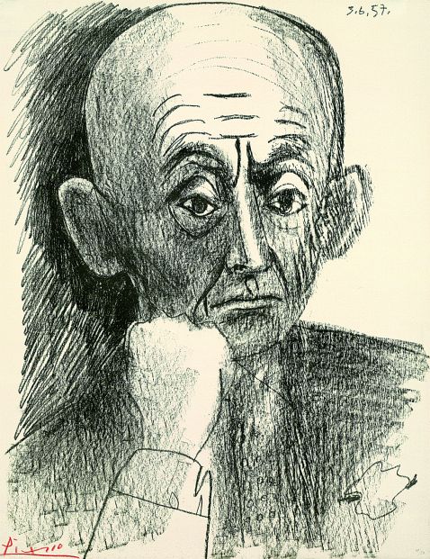 Pablo Picasso - Porträt D. H. Kahnweiler II