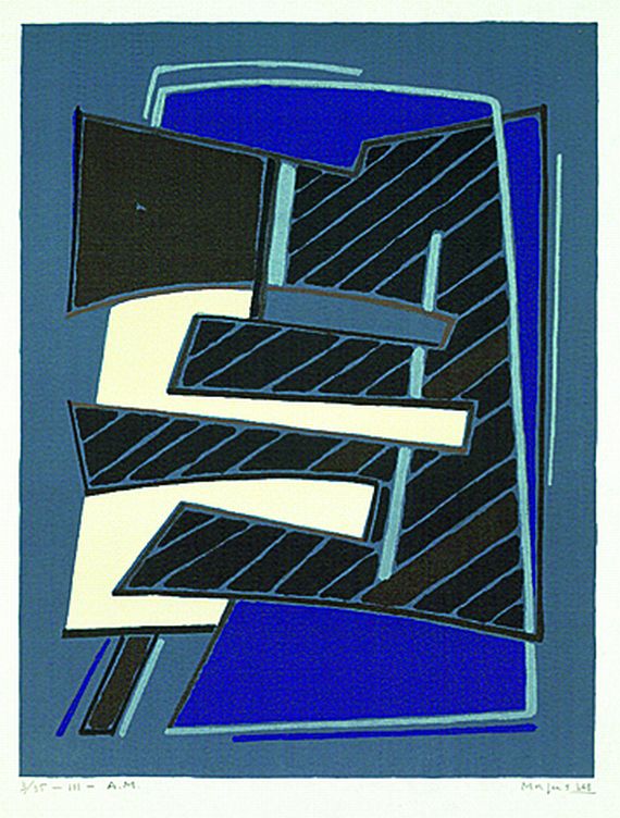 Alberto Magnelli - Composizione in Azzurro