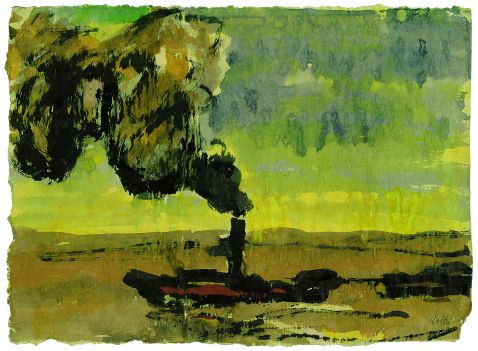 Emil Nolde - Rauchender Schlepper