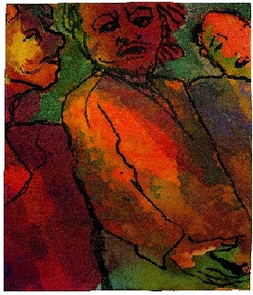 Emil Nolde - Drei Männer