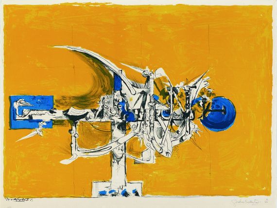 Graham Sutherland - 2 sheets: Dornenkreuz. Le tour des oiseaux