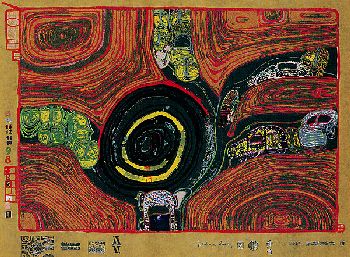 Friedensreich Hundertwasser - Kreisverkehr der Strassengekreuzigten