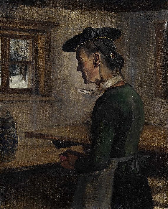 Paul Mathias Padua - Bäuerin am Fenster
