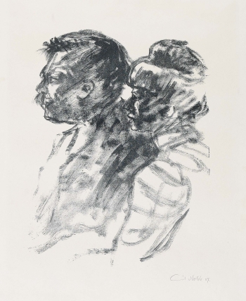 Emil Nolde - Mann und Frau, Profil