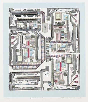 Eduardo Paolozzi - 2 sheets: Appel-Calder. Lunes Domingo