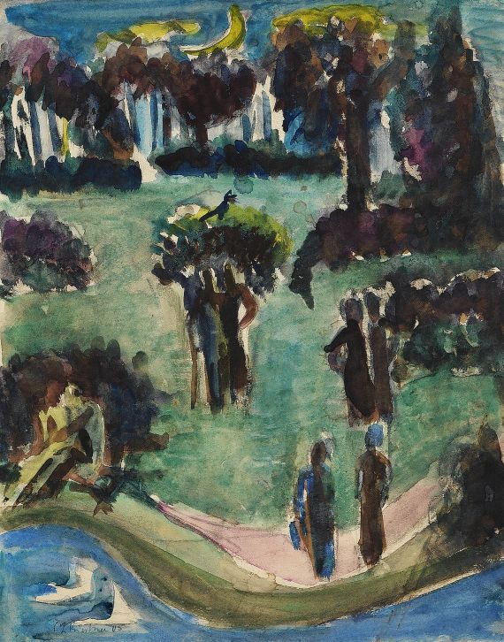 Ernst Ludwig Kirchner - Paar am Strand