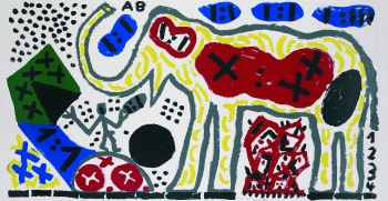 A. R. (d. i. Ralf Winkler) Penck - Bananen-Elefant