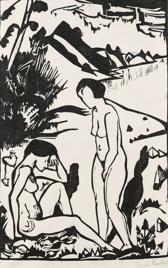 Erich Heckel - Am Strand