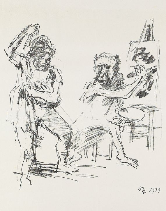 Oskar Kokoschka - 2 Bll.: The Action Painter. Ruth V