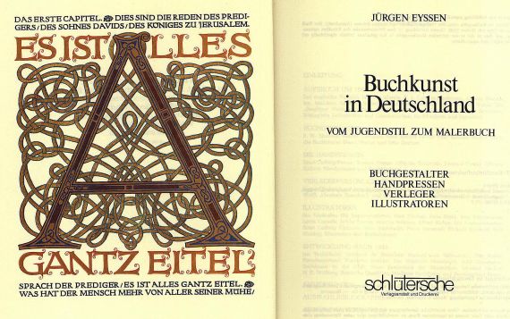   - Buchwesen und Typographie, Konvolut von 39 Werken