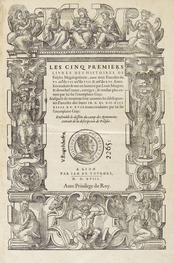 Polybios - Histoires. 1558