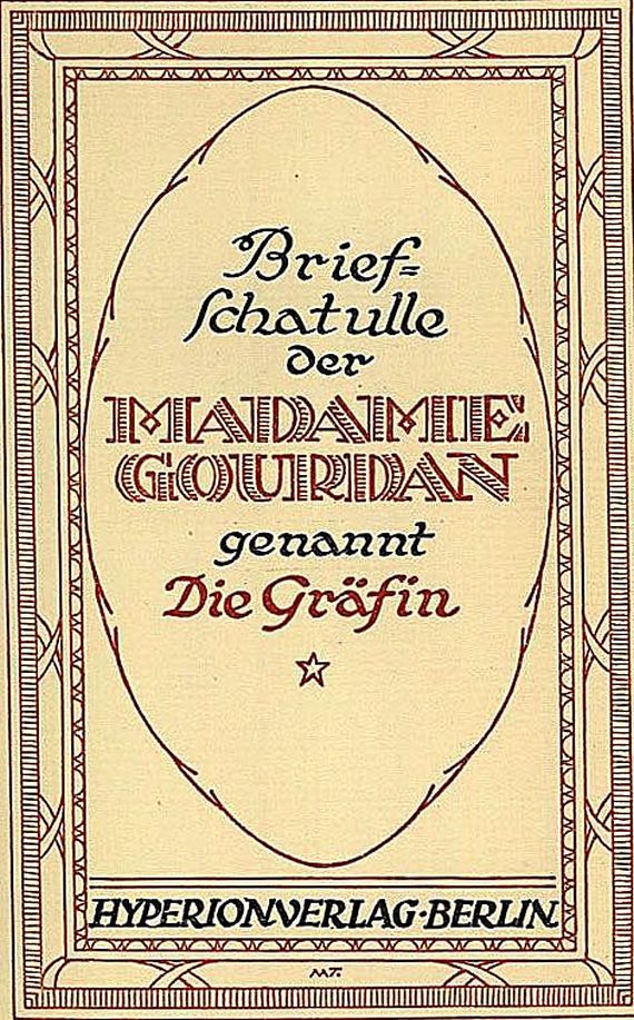  - Brief-Schatulle der Mme Gourdan - 1919