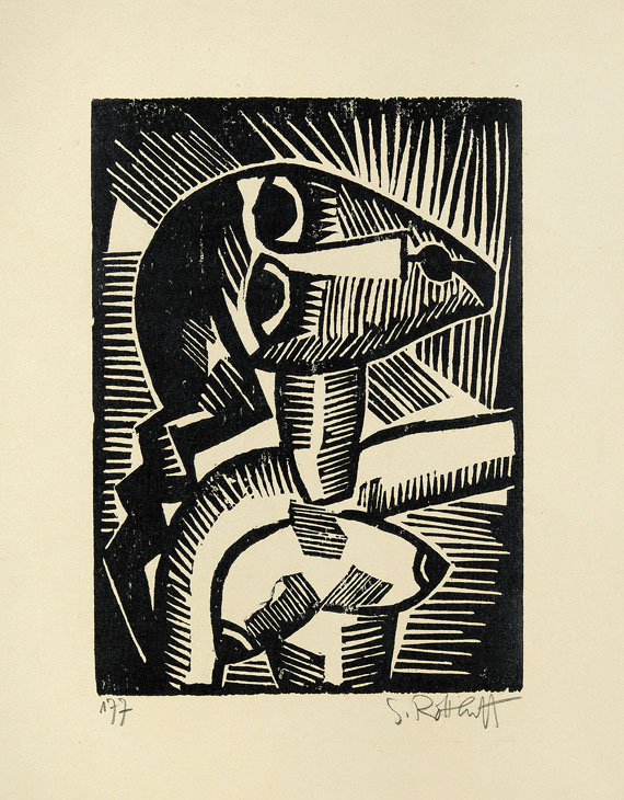 Karl Schmidt-Rottluff - Erhobener Kopf