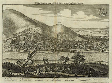  Baden-Württemberg - Wahre Contrafactur der Churfürstlichen Residentz Statt Heidelberg.