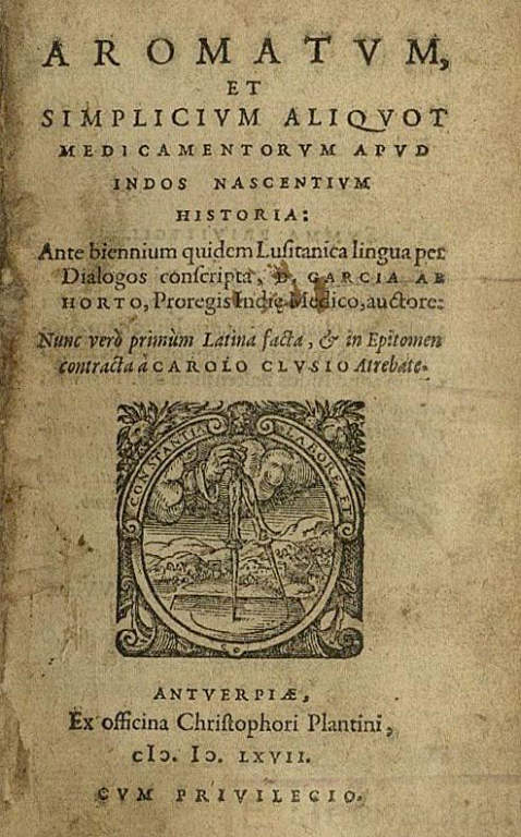 Orta, G. da - Aromatum et simplicium. 1567