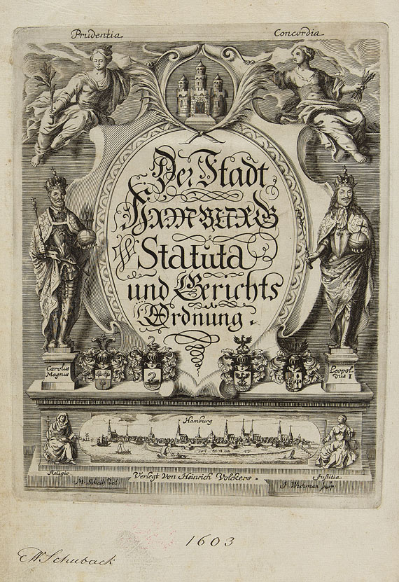   - Hamburg Gerichtsordnung und Statuta. 1603.