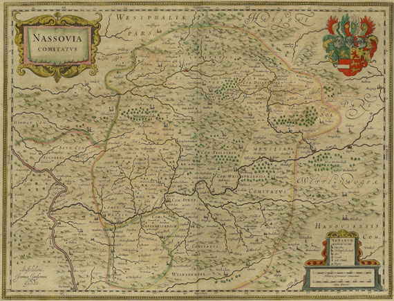 Mitteldeutschland - Karten von Nassau, Köln und Hessen.