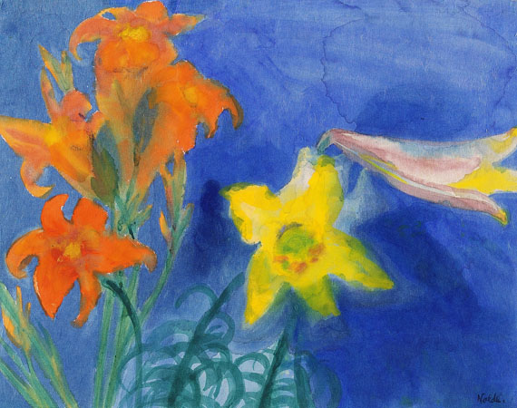 Emil Nolde - Lilien (rot und gelb)