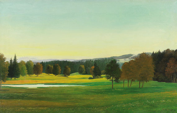 Georg Schrimpf - Landschaft bei Aibling