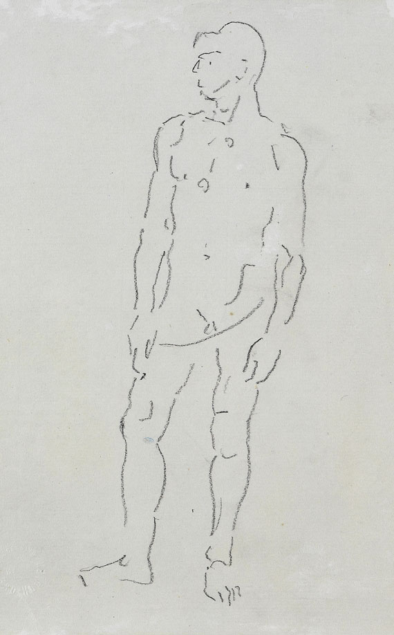 Ferdinand Hodler - Stehender Männerakt