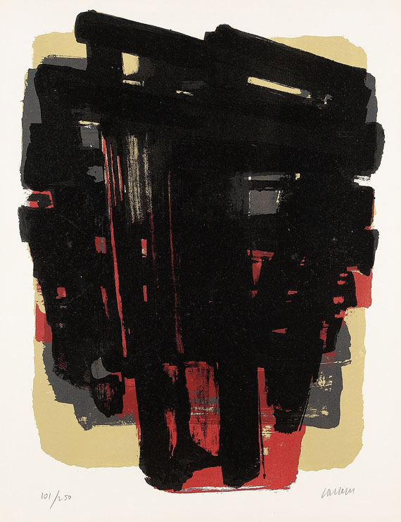 Pierre Soulages - Lithographie no. 8