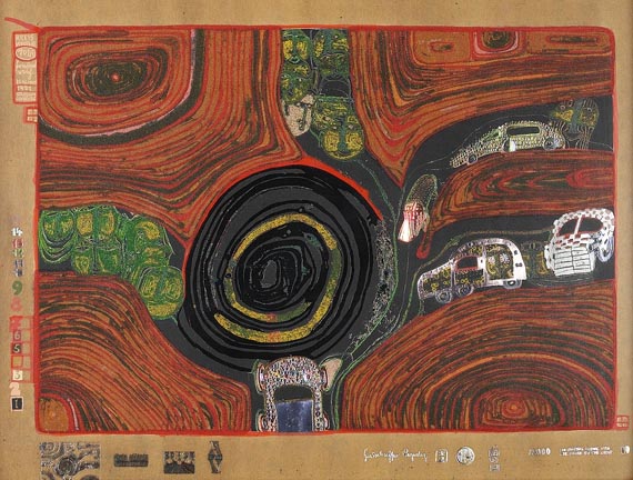 Friedensreich Hundertwasser - Kreisverkehr der Strassengekreuzigten