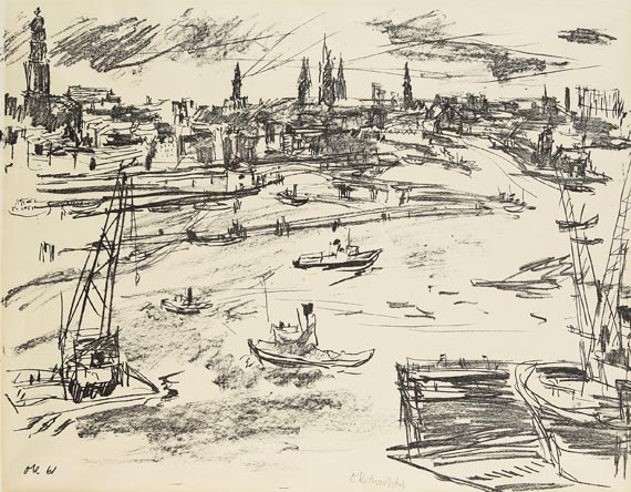 Oskar Kokoschka - Hamburger Hafen