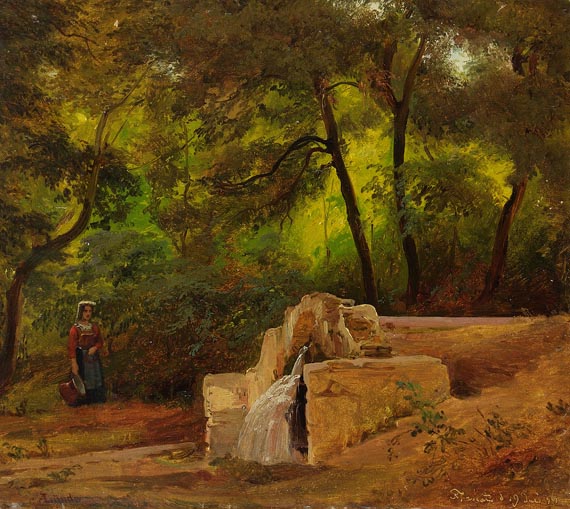 Anders Christian Lunde - Brunnen bei Frascati