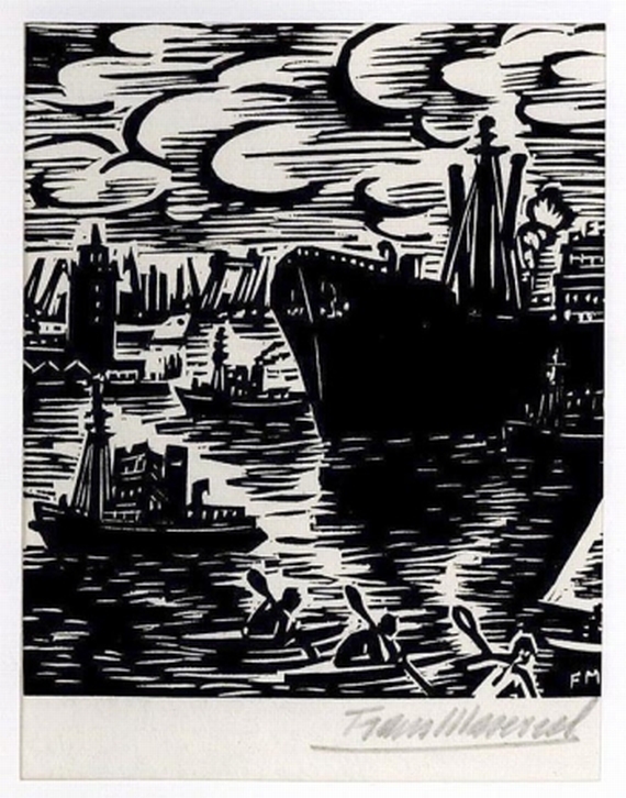 Frans Masereel - Gesicht Hamburgs. 1964.