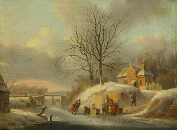 Jacobus van der Stok - Winterliche Szene