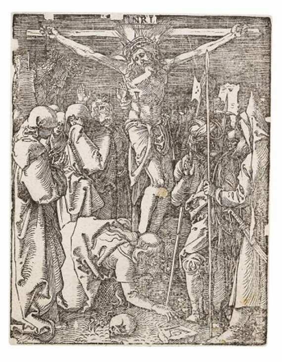Albrecht Dürer - 2 Bll.: Christus am Ölberg. Christus am Kreuz