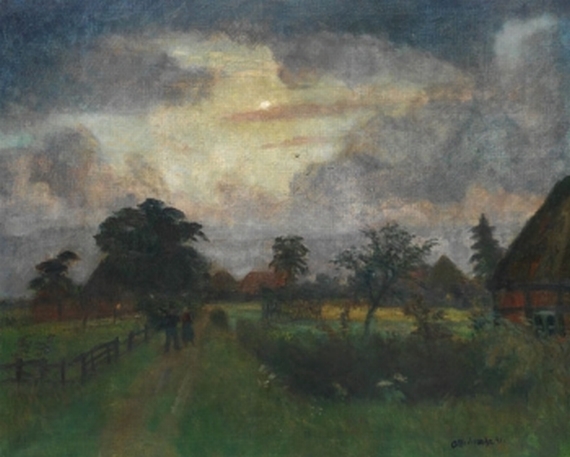 Otto Modersohn - Mond - Felder bei Neveln