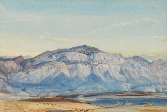 Hans Heysen - Kamelkarawane im Gebirge