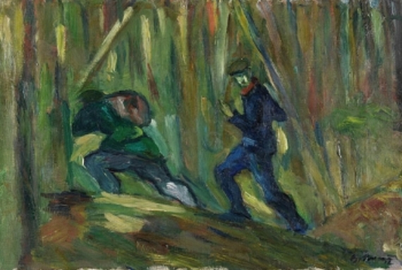 Max Beckmann - Kaninchendiebe im Hermsdorfer Wald (Hühnerdiebe)