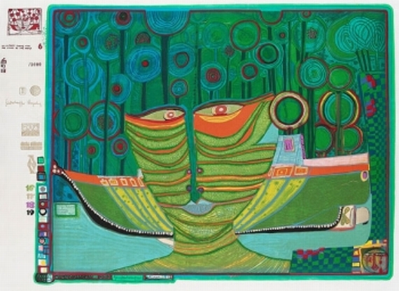 Friedensreich Hundertwasser - Kolumbus Regentag in Indien