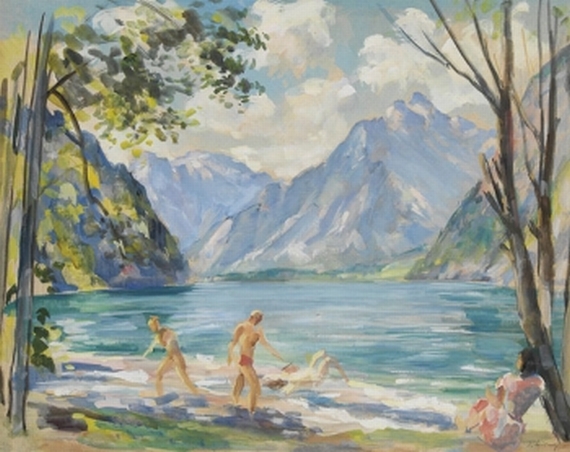 Friedrich Ludwig - Badende am Königssee