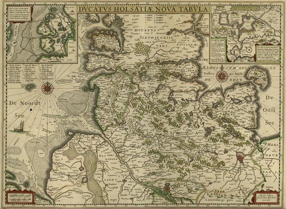 Schleswig-Holstein - Ducatus Holsatiae nova tabula.