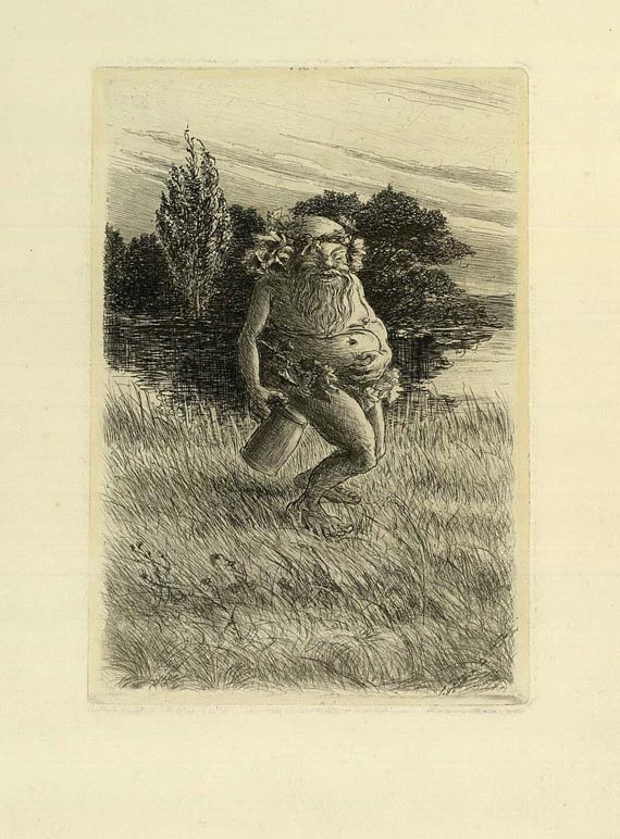 Heinrich Zille - Ein Zufriedener (10). 1898