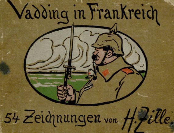 Heinrich Zille - Vadding in Frankreich. Mit eigh. Widmung. (102) 1922