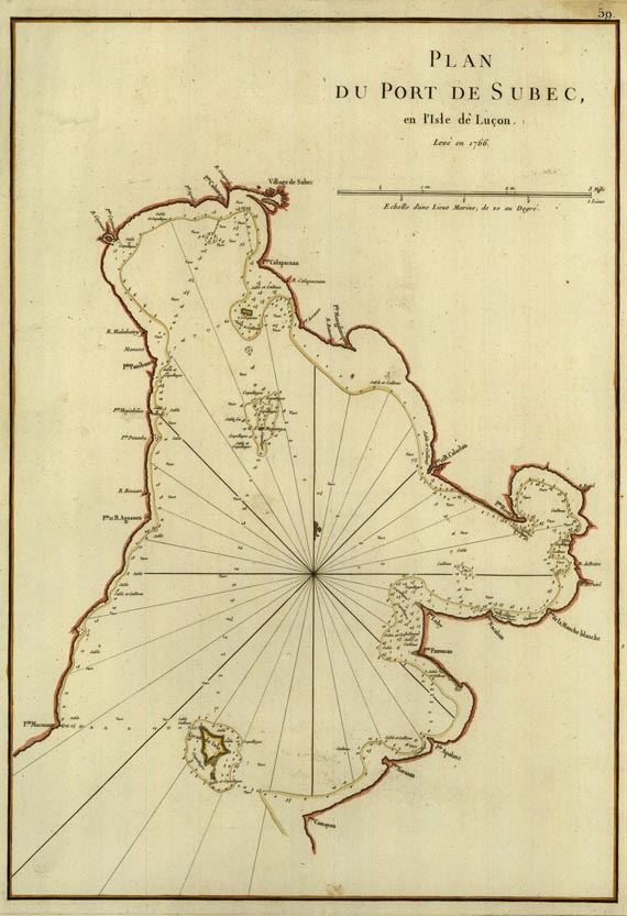 Asien - Plan du port de Subec.