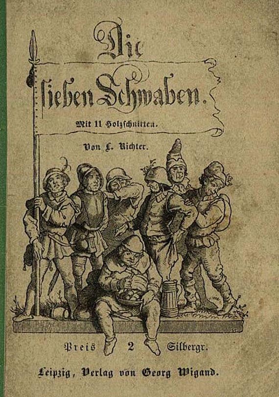 Ludwig Richter - Die sieben Schwaben. 1849