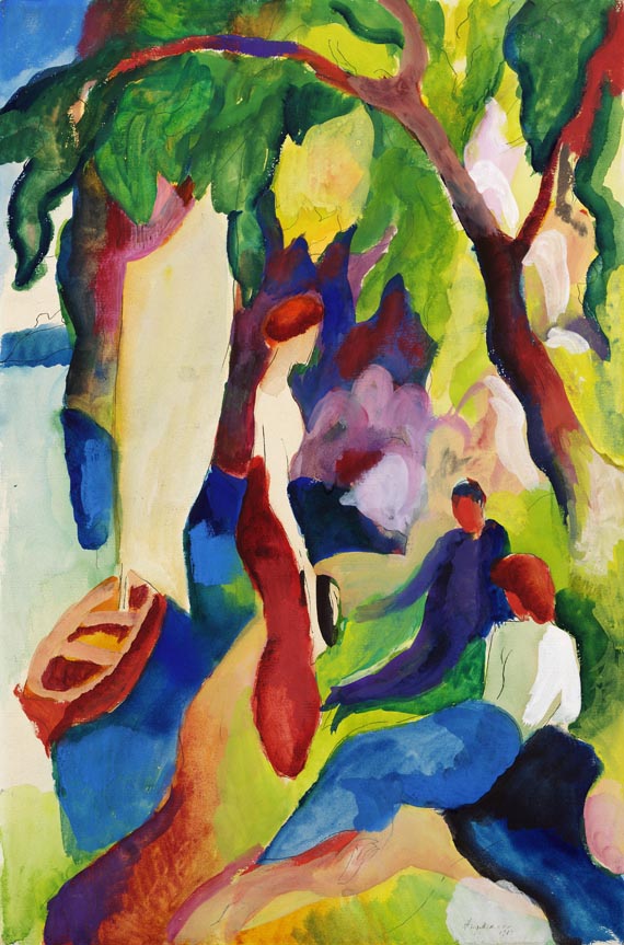 August Macke - Frauen am See (Die Landung)