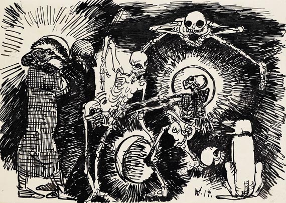 Wilhelm Morgner - Totentanz III