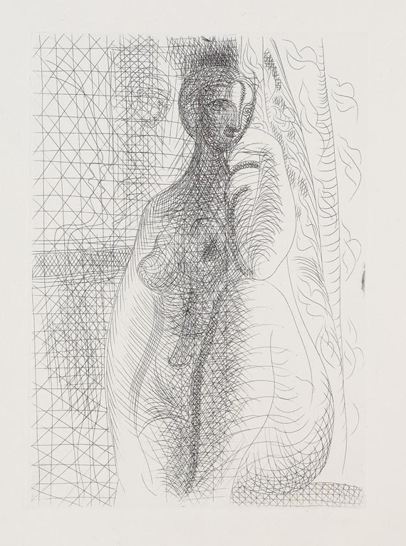 Pablo Picasso - Femme nue à la jambe pliée