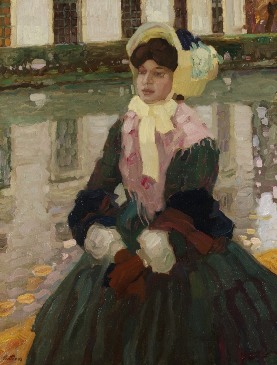 Leo Putz - Porträt Veronika Kirmair im Schleissheimer Garten