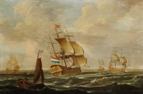  Niederlande - Holländische Segler auf bewegter See