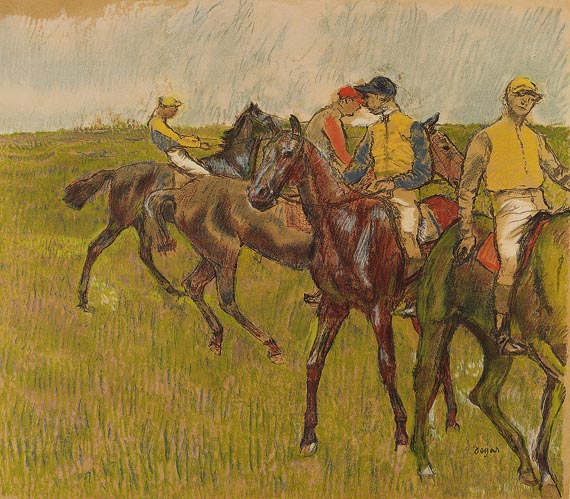 Edgar Degas - Nach - Avant la Course