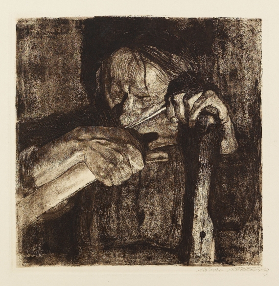 Käthe Kollwitz - Beim Dengeln