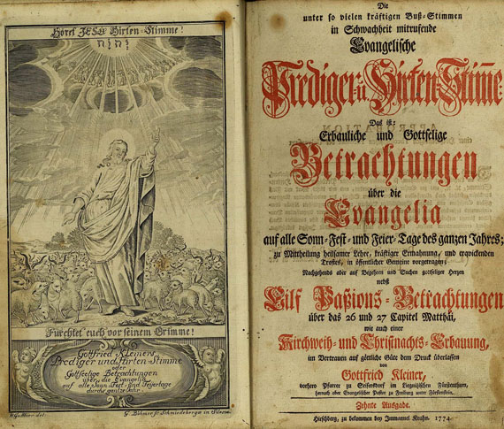 Gottfried Kleiner - Evangelische Prediger u. Hirten-Stimme. 1774